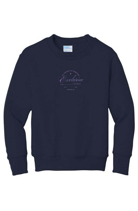 Youth Embroidered Social Club Crewneck